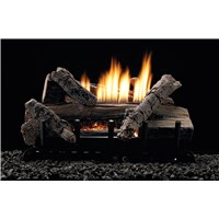 Whiskey River Log Set on Contour Burner