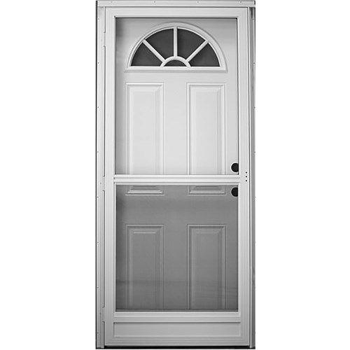 34x76 LH Sunburst Combo Door - 4" Jamb