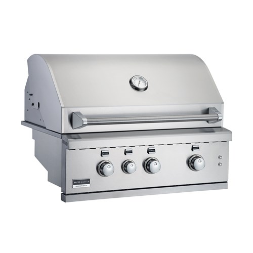 34" 3 Burner Built-In SS Gas Grill