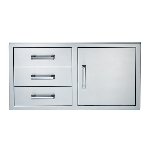 Single Door with Triple Drawer