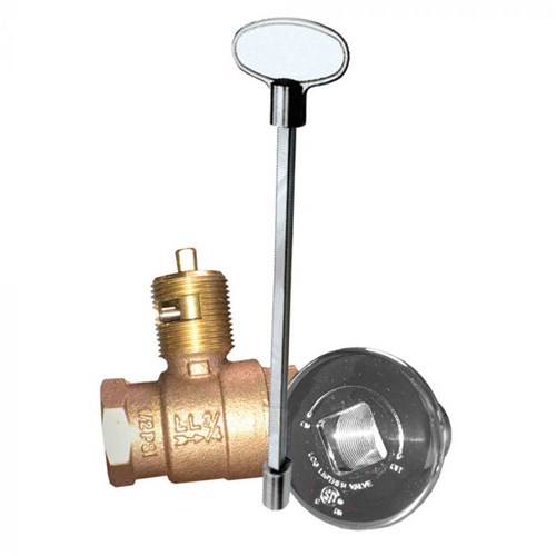 Key Valve, Chrome Key and 12" Key