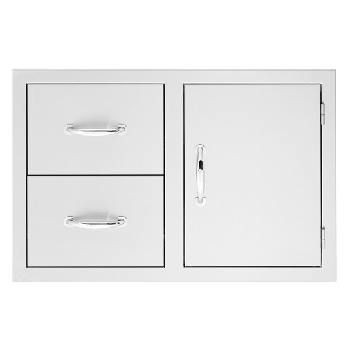 30" 2-Drawer & Access Door Combo