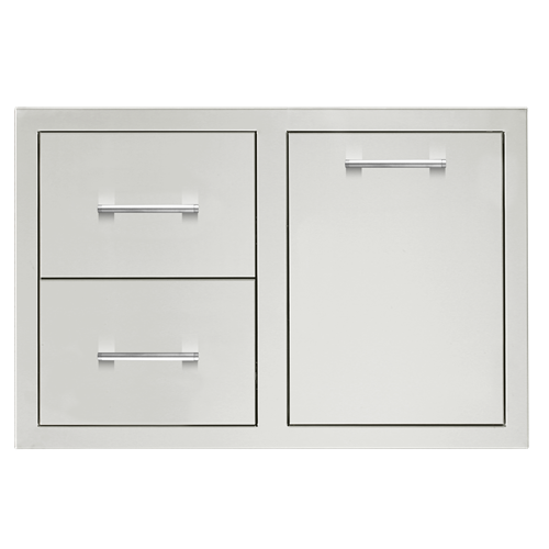 33" 2-Drawer & Access Door Combo