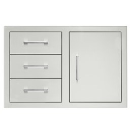 33" 3-Drawer & Access Door Combo