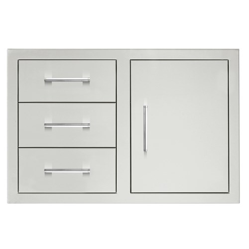 33" 3-Drawer & Access Door Combo