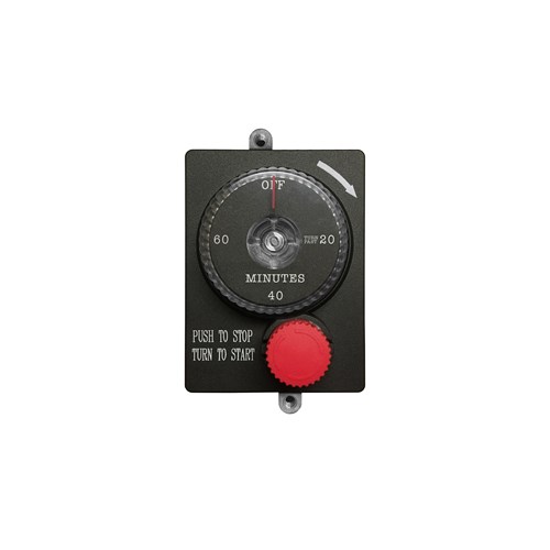 Mechanical timer with manual emergency s