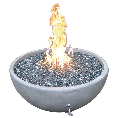 Grey Adobe Fire & Water Bowl