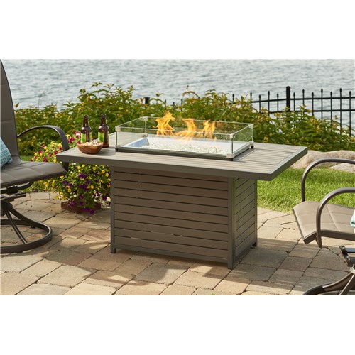 Brooks Rectangular Gas Fire Pit Table