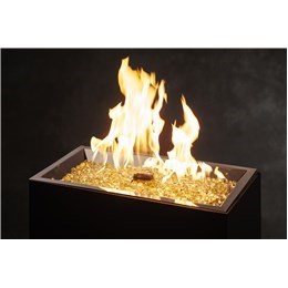 12"x 24" Crystal Fire Plus SS Gas Burner