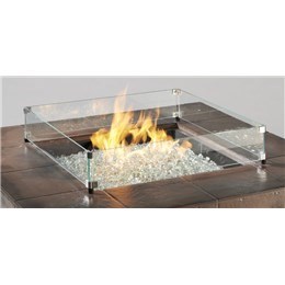 24" x 24" Square Glass Wind Guard