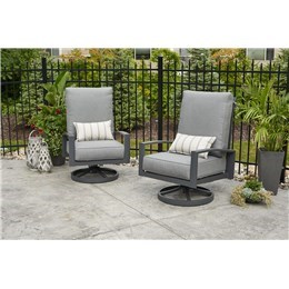 Lyndale Highback Swivel Rocker - Slate