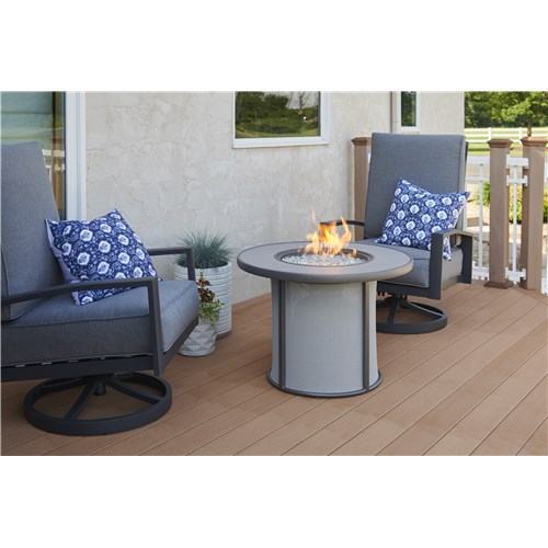 Grey Stonefire Gas Fire Pit Table