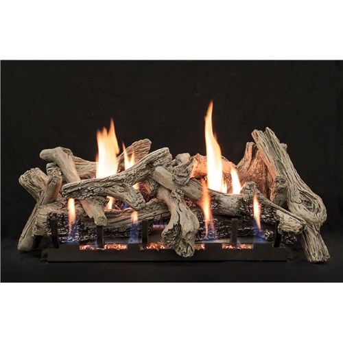 24" Driftwood  10pc Log Set