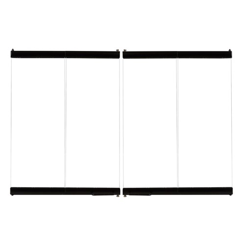 *F0984*  42" Bi-Fold Glass Door, Black