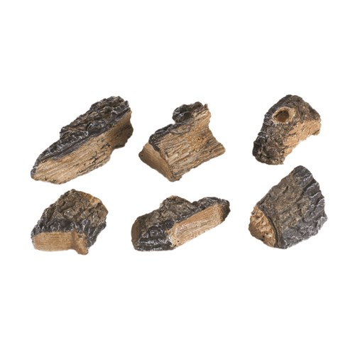 6 Charred Wood Chips (pack of 6)