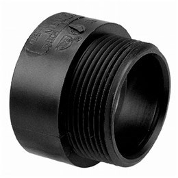 ADAPTER 3" MALE ABS BLK