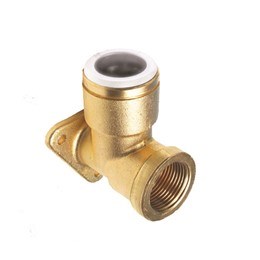 1/2 CTS X 1/2 NPT brass drop ear ell