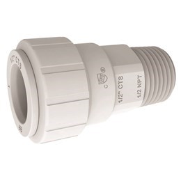 MALE CONNECTOR 1/2 CTS X 1/2 NPT jg spee