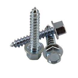 #8 x 1" Zinc Hex Head Screw - 50 pack