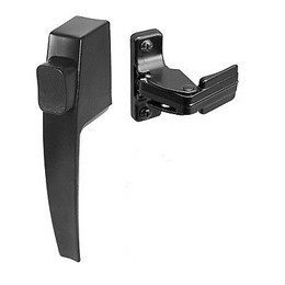 Black Storm Door Pushbutton Latch