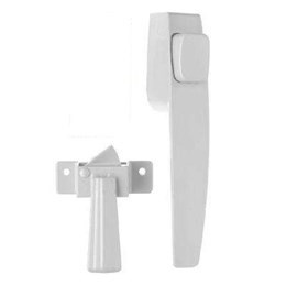 White Storm Door Pushbutton Latch