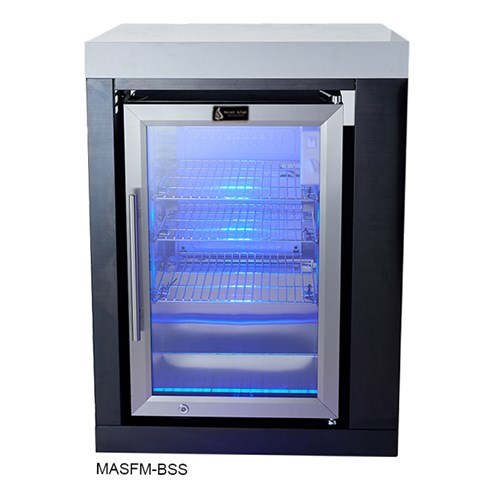 Mont Alpi Black SS Fridge Cabinet Module