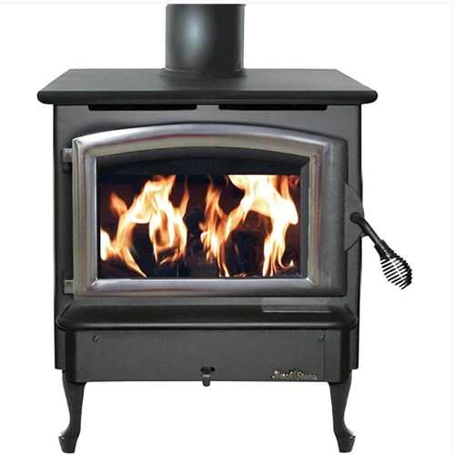 Model 21 Wood Stove - Pewter Door