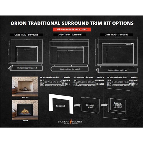 SM 4" Surround for Orion 36" Traditional