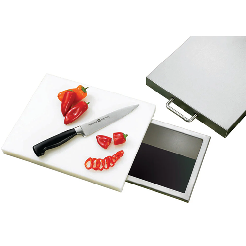 14x10" Trash Chute & Cutting Board w/ Li