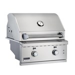 26" 2 Burner Built-In SS Gas Grill