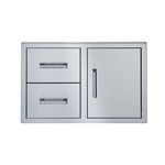 Single Door with Double Drawer