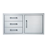 Single Door with Triple Drawer