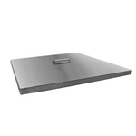 Square Stainless Steel Lid - Brushed Fin