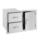 30" 2-Drawer & Access Door Combo