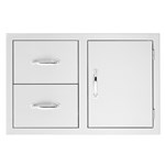 30" 2-Drawer & Access Door Combo