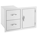 36" 2-Drawer & Access Door Combo