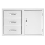 33" 3-Drawer & Access Door Combo