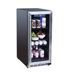 15" Outdoor Rated Fridge w/Glass Door