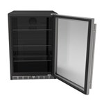 24" 5.1c Outdoor Rated Fridge  w/Glass D