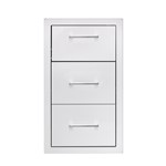 17" Vertical 2-Drawer & Paper Towel Hold