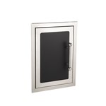 DOOR,20X14,W/FRAME,LH,BLK