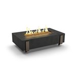 White Aspen Iron Saddle Firetable, NG