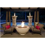 48" Café Blanco Fire Bowl, LP