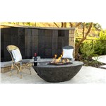 Calais Oval Dark Basalt Firetable - NG