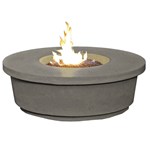 Contempo Round Black Lava Firetable, NG