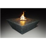 Olympus Square Fire Pit Table - Black