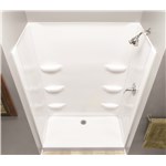 ACR WALL SURROUND 48X34X69 WHT