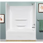 ACR WALL SURROUND 60X32X59 WHT