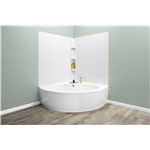 ACR CORNER TUB 54X54X19.5 WHT