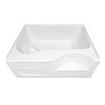 ACR GARDEN TUB W/ STEP WHT